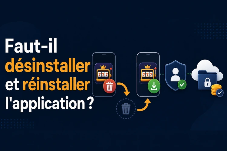 Faut-il désinstaller et réinstaller l'application ?